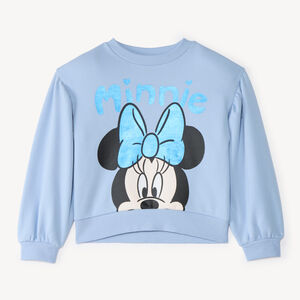 Sudadera de niña de felpa con estampado de Minnie Disney 