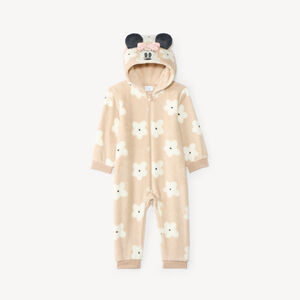 Sobrepijama de sherpa con flores y capucha de Minnie Mouse 