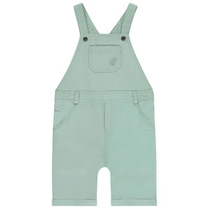 Pelele corto de tela con bolsillo para bebé niño 