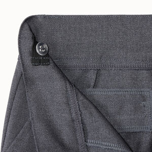 Bermuda court en toile uni gris style uniforme pour garçon  