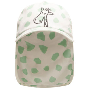 Gorra con protección para el cuello estampado jirafa + bordado 3D mate para bebé niño 