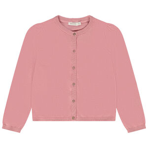 Gilet de punto liso y lurex para niña 