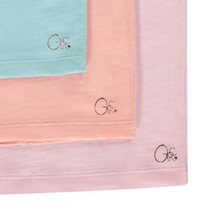 Pack de 3 camisetas sin mangas unicolor niña 