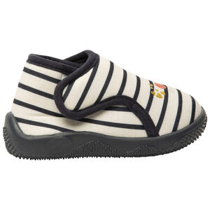 Pantuflas de botín rayadas con diseño para bebé niña 