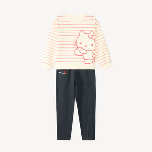 Conjunto de sudadera y jogger para niña con estampado de Hello Kitty 