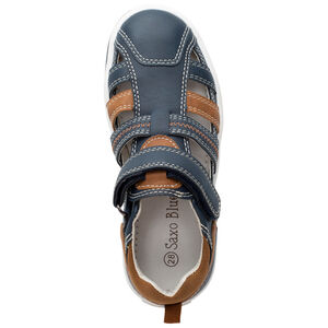 Sandalias efecto piel para niño con cierre de velcro 