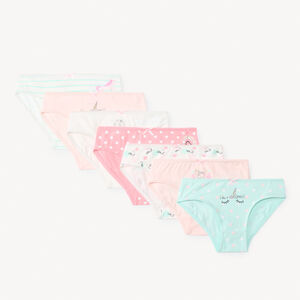 Pack de 7 braguitas de unicornio para niña  Main Pack de 7 braguitas de unicornio para niña