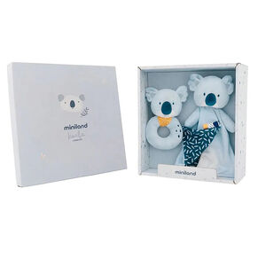 Set regalo dudú y sonajero Koala azul 