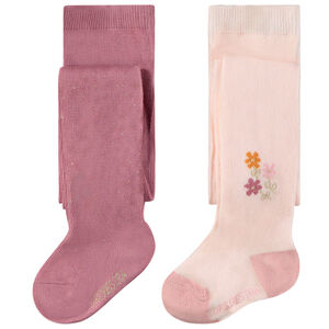 Pack de 2 leotardos gruesos para niña 