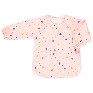 Babero delantal de manga larga Minnie Disney con cierre de velcro 