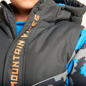 Mono de esquí con estampado de camuflaje para niño 