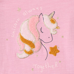 T-shirt manches longues à broderie bouclette pour bébé fille 