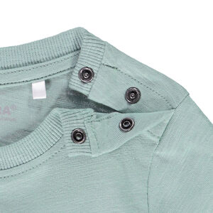 Camiseta de manga corta de punto flameado estampado Londres para bebé niño 