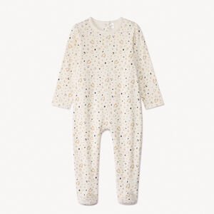 Pelele imprimido corazones para bebé niña con aberturas diferentes según la edad 