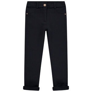 Pantalón liso de felpa para niña  Main Pantalón liso de felpa para niña