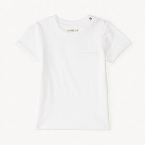 Camiseta manga corta lisa efecto texturizado para bebé niño 