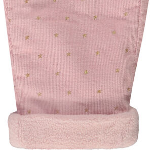 Pantalón slim de terciopelo milera estampado de estrellas para bebé niña 