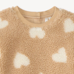 Sudadera oversized de sherpa para bebé niña 