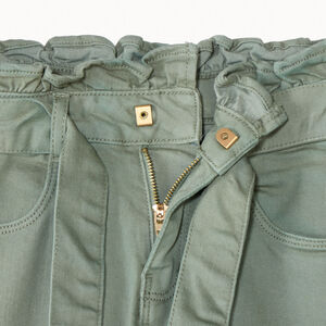 Jean fille coupe paperbag avec ceinture 