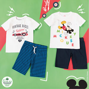 Pijama de punto con estampado Mickey Disney 