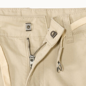 Bermudas lisos de tela con cinturón de cordón niño 