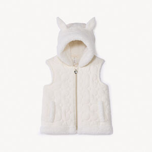 Chaleco sin mangas con capucha divertida para niña bebé 