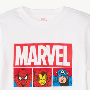 Conjunto de 2 piezas de pijama camiseta + pantalón corto de Héroes Marvel niño 