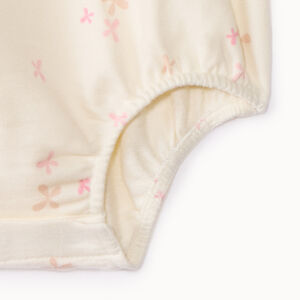 Body manches longues à col claudine brodée pour bébé fille  Main Body manches longues à col claudine brodée pour bébé fille