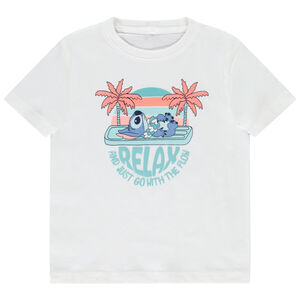 T-shirt manches courtes Stitch Disney avec puff print pour garçon Main T-shirt manches courtes Stitch Disney avec puff print pour garçon