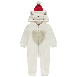 Surpyjama lúdico en sherpa de oso polar de Navidad para niña bebé  Main Surpyjama lúdico en sherpa de oso polar de Navidad para niña bebé