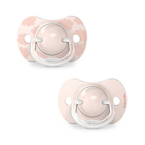 Lot de 2 sucettes silicone SX Pro 0-6M Dreams pink 