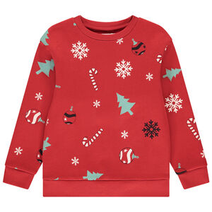 Sudadera de felpa estampada de Navidad para niño  Main Sudadera de felpa estampada de Navidad para niño