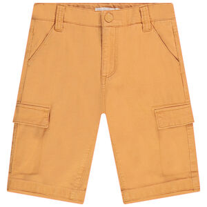 Bermuda liso estilo cargo para niño 