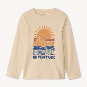 Camiseta de manga larga con estampado fantasía para niño 