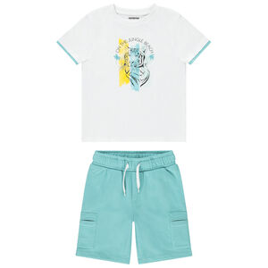 Conjunto camiseta manga corta + bermudas 