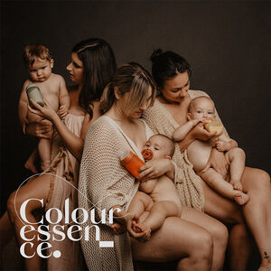 Biberon en silicone Colour Essence 250ml Bleu 