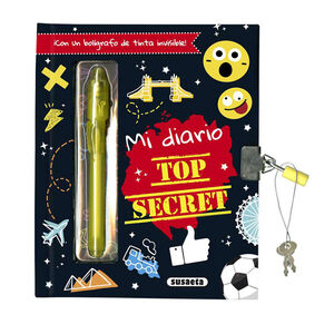 Libro Diario Mi diario Top Secret +6 años 
