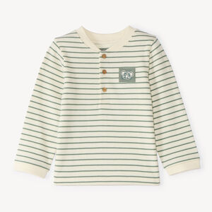 Polo de bebé niño de manga larga a rayas 