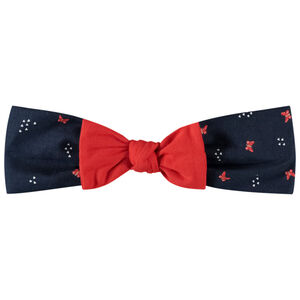 Banda con lazo estampado de mariposas para bebé niña 