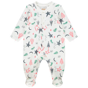 Dors-bien en velours à imprimé esprit Noël pour bébé garçon Main Dors-bien en velours à imprimé esprit Noël pour bébé garçon