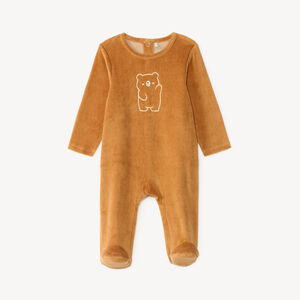 Duerme bebé niño de felpa con estampado lindo. 