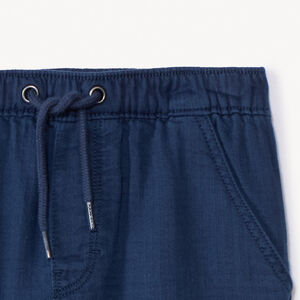 Pantalón liso de tela para bebé niño 