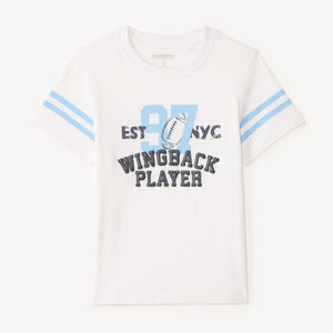 Camiseta de manga corta estilo fútbol americano para niño 