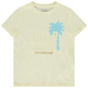 Camiseta de manga corta con parches aplicados para niño 