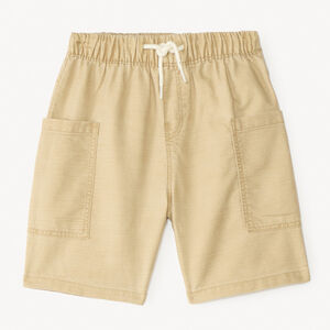 Bermudas lisas con bolsillos de carpintero para niño 