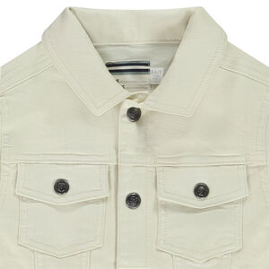 Cazadora vaquera unicolor estilo obrero para niño 