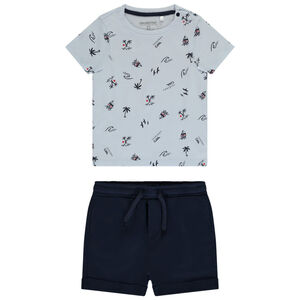 Conjunto 2 piezas con camiseta estampada para bebé niño 