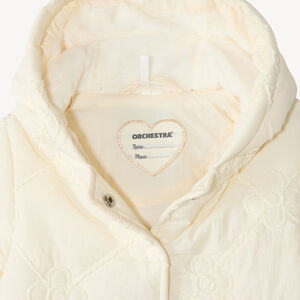 Chaqueta acolchada con capucha para niña bebé 