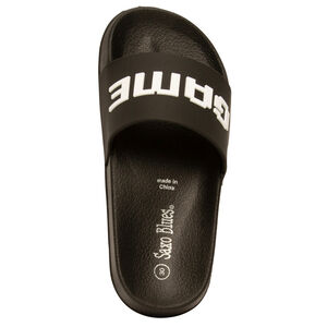 Mules con tira ancha print gamer para niño 