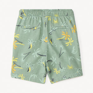 Bermudas de tela con estampado safari para bebé niño 